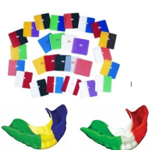 Lâminas para protetores bucais Pro-Form® com uma, duas ou três cores.